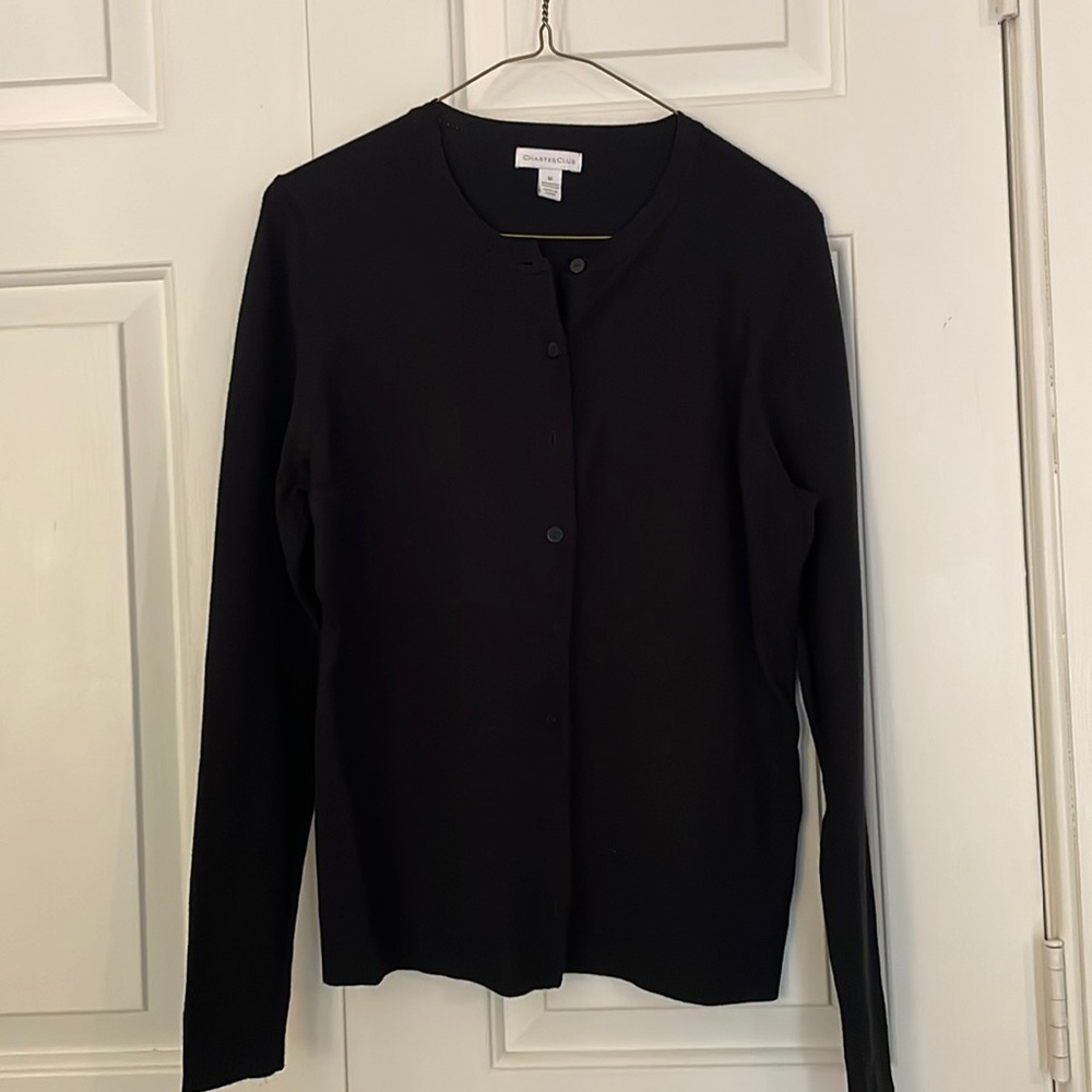 Black Knit Cardigan